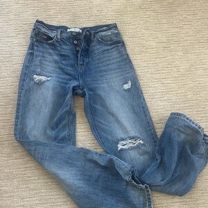 KanCan Light Blue Distressed Boyfriend Jeans